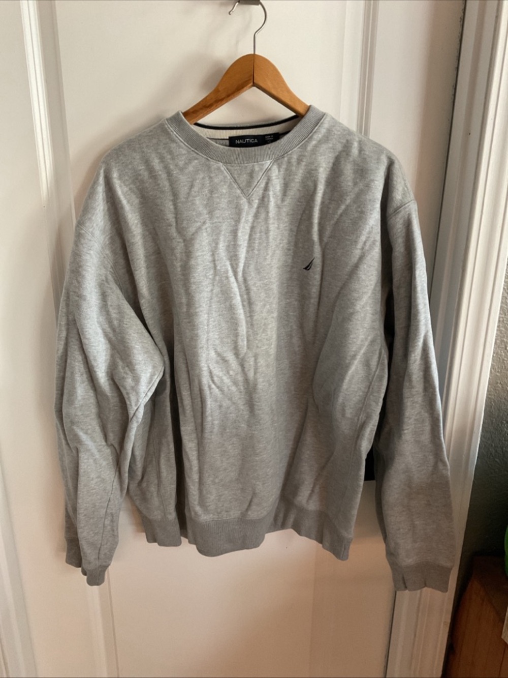 Nautica - Pullover Crewneck Sweatshirt - Gray - Men’s Size X-Large